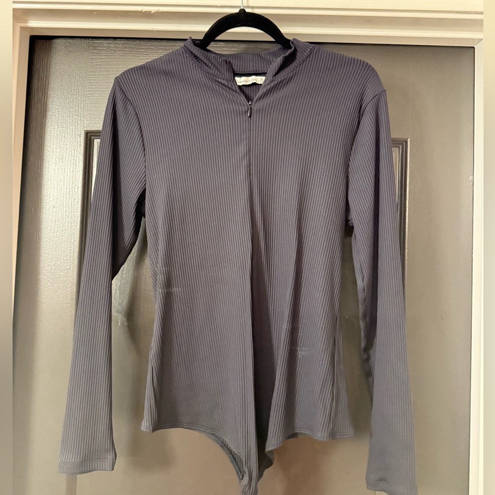 Abercrombie & Fitch Black Ribbed bodysuit